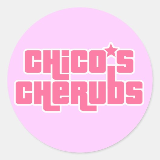 Cherubs-Sticker von Chico Runder Aufkleber (Vorderseite)