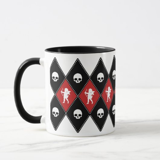 Cherubs und Skulls Motif Tasse (Links)