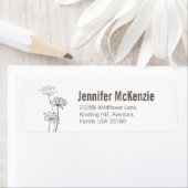 Chervil moderne handgezeichnete braune Hochzeitsad (Insitu)