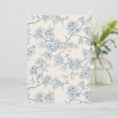 Chery blossom branches in blue and off white (Stehend Vorderseite)