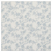 Chery blossom branches in blue and off white stoff (Muster)
