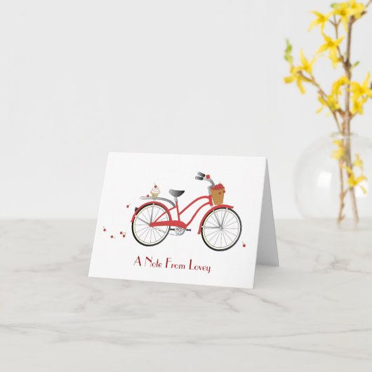 Chery Kirschfahrrad Karte (Gelbe Blume)