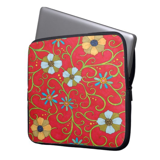 Chery - Neopren-Laptop-Hülse Laptopschutzhülle (Vorderseite Links)