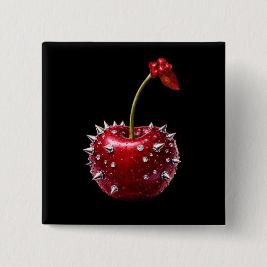 Chery Rock Style Badge Button (Vorderseite)