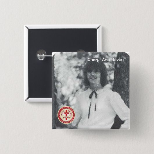 Cheryl Ann Savko Button (Vorne & Hinten)