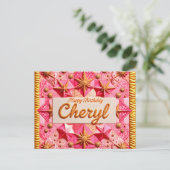 CHERYL~ HAPPY BIRTHDAY ~ POSTKARTE (Stehend Vorderseite)