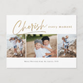 Cheryl jeden Augenblick drei Foto Weihnachtskarte Postkarte (Vorderseite)