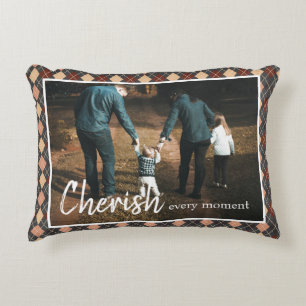 Cheryl jeden Augenblick Zitat Familienleben Foto Dekokissen