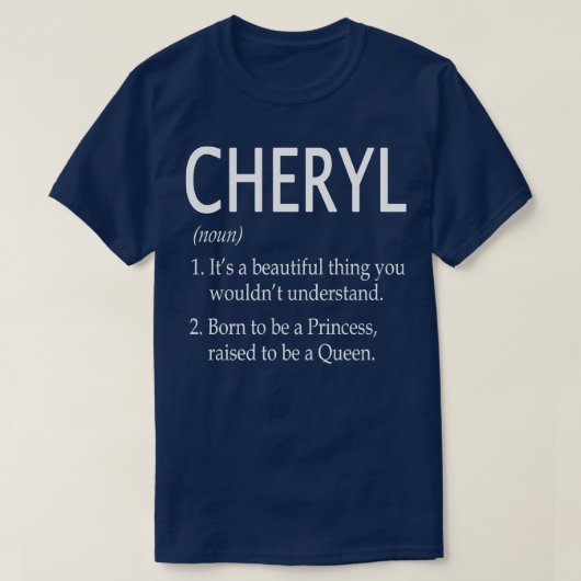 Cheryl Name Gift 44 T-Shirt (Design vorne)