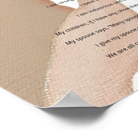 Cheryl Paton betet für Ihre Kinder Poster (Ecke)