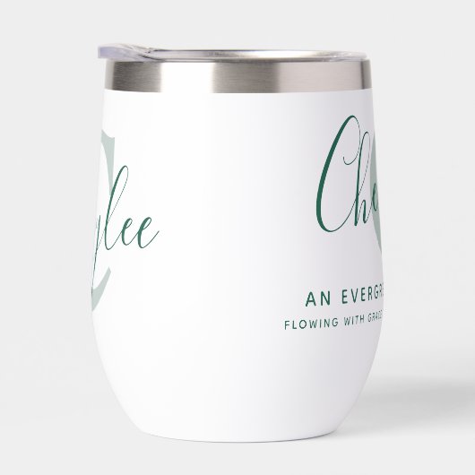 Cherylee name meaning and monogram green text (Rechts)