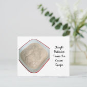 Cheryl's Butterless Pecan Ice Cream Recipe Postkarte (Stehend Vorderseite)
