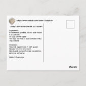 Cheryl's Butterless Pecan Ice Cream Recipe Postkarte (Rückseite)
