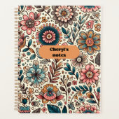 Cheryl's Notes floral notebook Planer (Vorderseite)