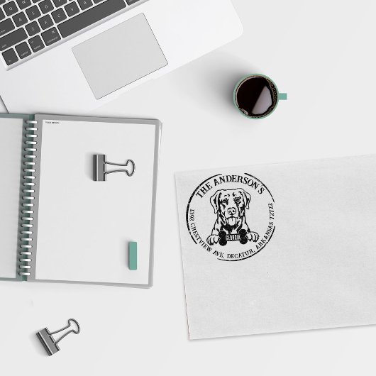 Chesapeak Bay Retriever Rücksendeadresse Gummistempel