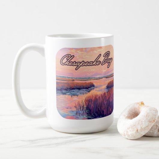 Chesapeake Bay Annapolis Maryland Virginia Sunrise Kaffeetasse (Mit Donut)