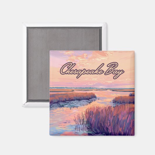 Chesapeake Bay Annapolis Maryland Virginia Sunrise Magnet (Vorderseite/Rückseite)
