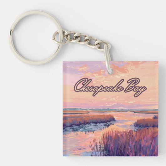 Chesapeake Bay Annapolis Maryland Virginia Sunrise Schlüsselanhänger (Vorderseite)