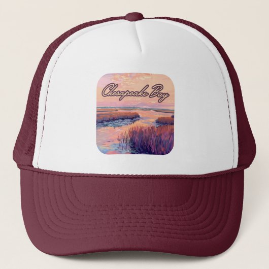 Chesapeake Bay Annapolis Maryland Virginia Sunrise Truckerkappe (Vorderseite)