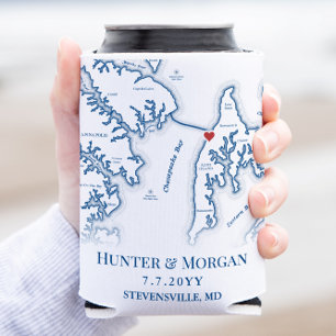 Chesapeake Bay Beach Club Blue Gastgeschenk Hochze Dosenkühler