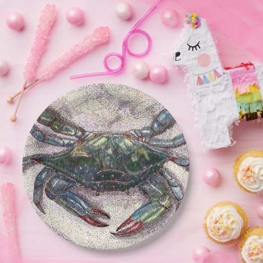 Chesapeake Bay Blue Crab Custom Paper Teller (Party)