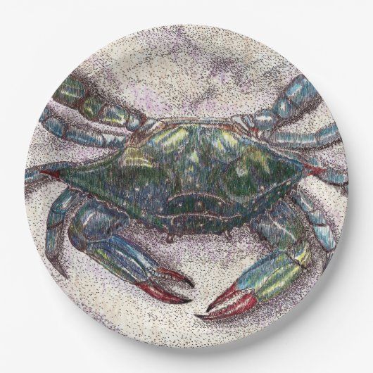 Chesapeake Bay Blue Crab Custom Paper Teller (Vorderseite)