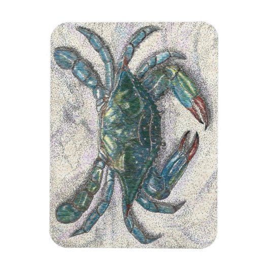 Chesapeake Bay Blue Crab Kühlschrankmagnet Magnet (Vertikal)
