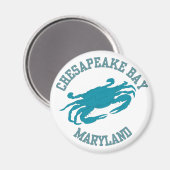 Chesapeake Bay Blue Crab Magnet (Vorderseite/Rückseite)