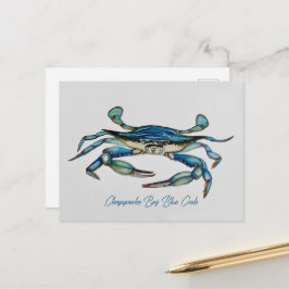 Chesapeake Bay Blue Crab Notecard Postkarte