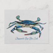 Chesapeake Bay Blue Crab Notecard Postkarte (Vorderseite)