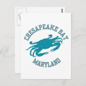 Chesapeake Bay Blue Crab Postkarte (Vorne/Hinten)