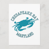 Chesapeake Bay Blue Crab Postkarte (Vorderseite)