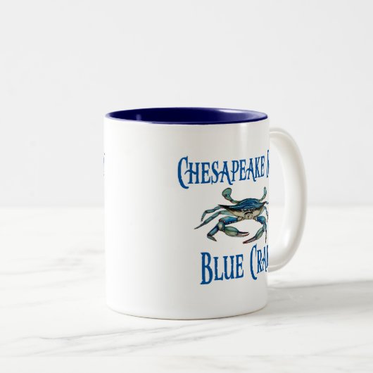 Chesapeake Bay Blue Crab Tasse (VorderseiteRechts)