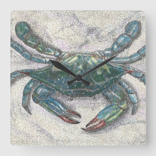 Chesapeake Bay Blue Craps Wall Uhr (Vorderseite)