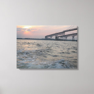 Chesapeake Bay Bridge Foto Leinwanddruck