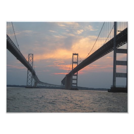 Chesapeake Bay Bridge Foto Poster (Vorne)