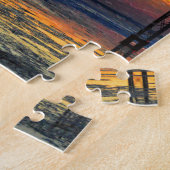 Chesapeake Bay Bridge Icy Sunset Silhouette Puzzle (Seite)