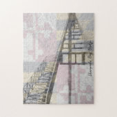 Chesapeake Bay Bridge Maryland Flag Puzzle (Vertikal)
