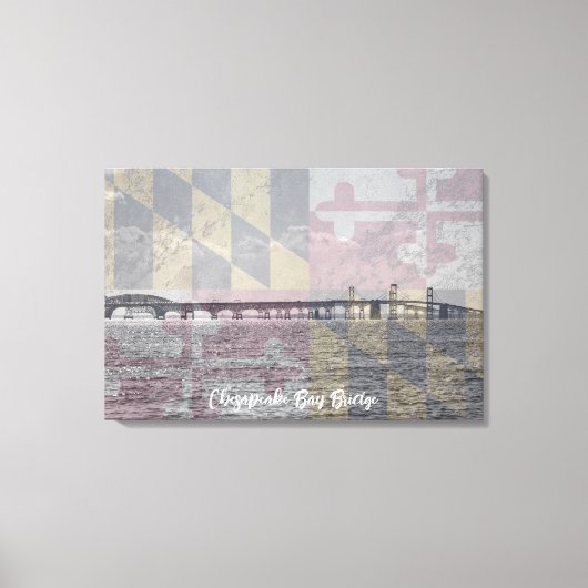 Chesapeake Bay Bridge Maryland Overlay Leinwand (Vorderseite)