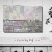 Chesapeake Bay Bridge Maryland Overlay Leinwand