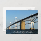 Chesapeake Bay Bridge Postkarte (Vorne/Hinten)