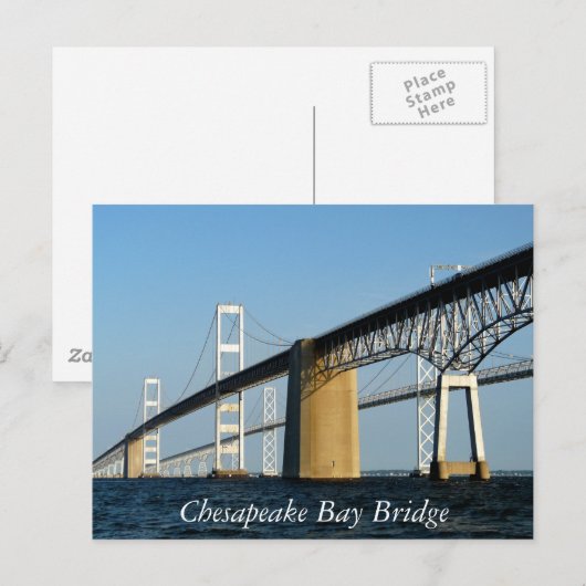 Chesapeake Bay Bridge Postkarte (Vorne/Hinten)