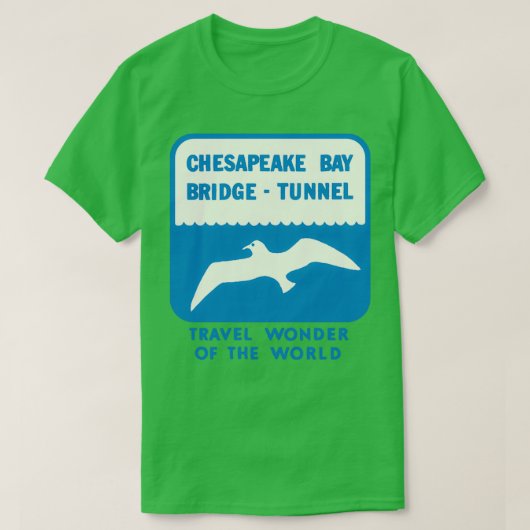 Chesapeake Bay Bridge Tunnel Vintage Travel T-Shirt (Design vorne)