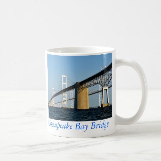 Chesapeake Bay-Brücke - SCHALE Kaffeetasse (Rechts)