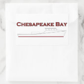 Chesapeake Bay Deadboat Rechteckiger Aufkleber (Tasche)
