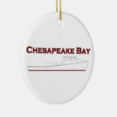 Chesapeake Bay Deadrise Workboat Keramikornament (Rechts)