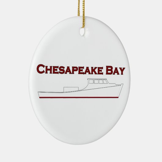 Chesapeake Bay Deadrise Workboat Keramikornament (Rechts)