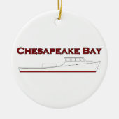 Chesapeake Bay Deadrise Workboat Keramikornament (Vorne)