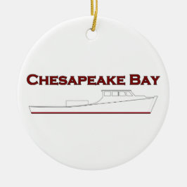 Chesapeake Bay Deadrise Workboat Keramikornament