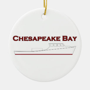 Chesapeake Bay Deadrise Workboat Keramikornament